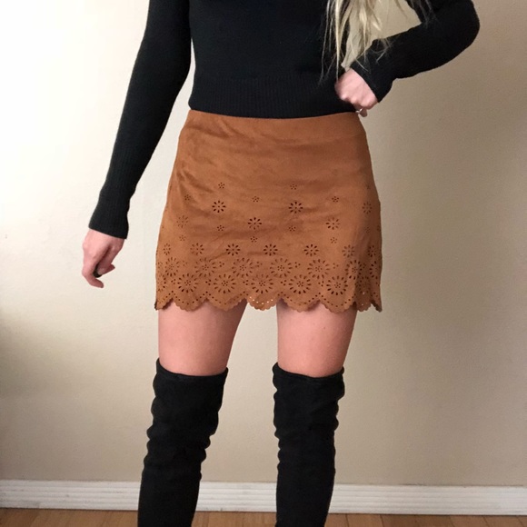 Zara Dresses & Skirts - {Zara} faux suede mini skirt